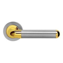 Karcher Türgriff-Garnitur Lignano ER35 Zirkonium-Edelstahl matt Türklinke, Profilzylinder