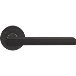 Karcher Türgriff-Garnitur Montana ER54 Kosmos Schwarz Türklinke, Buntbart