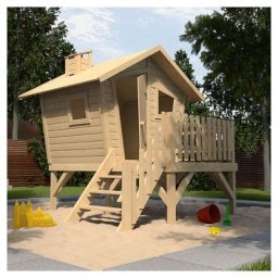 weka Tabaluga Abenteuerhaus Kinderspielhaus LOTTI mit Treppe und Terrasse