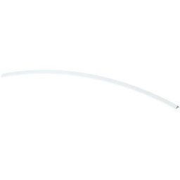 TraumGarten Sichtschutzzaun LONGLIFE RIVA und ROMO Aufsatzleiste gebogen weiß, 180 cm