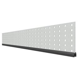 TraumGarten Sichtschutzzaun SYSTEM Dekorprofil Edelstahl GAMMA Silber, 15 cm