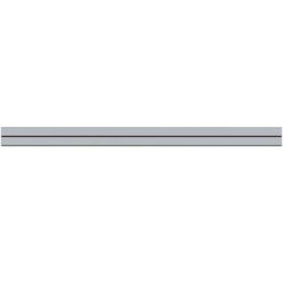 TraumGarten Sichtschutzzaun SYSTEM Rhombus 2x Einzel-Profile Silber