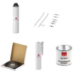 ACO Therm Block Montageset für Therm Block druckwasserdichte Montage mit Fensteraussparung, für 1x Therm Block, 12,5 cm