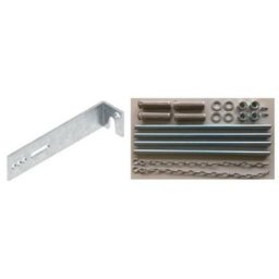 ACO Montageset Befestigung für Betonlichtschacht, Standard, 2 Winkel,Betonwand,Edelstahl