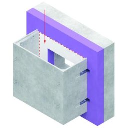 ACO Rückwand PVC Weiß für Betonlichtschacht, 820x1200 mm