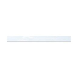 TraumGarten Sichtschutzzaun SYSTEM Dekorprofil Dekor-Matt Kunstglas Silber, 15 cm