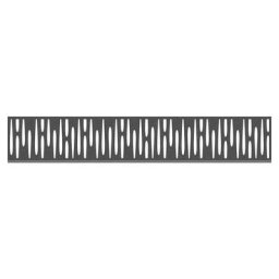 TraumGarten Sichtschutzzaun SYSTEM Dekorprofil OMEGA Anthrazit inkl. Adapter, 30 cm