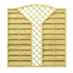 Wellker Sichtschutzzaun KDI Holz Krone V-Gitter