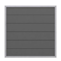 TraumGarten Sichtschutzzaun DESIGN WPC ALU Anthrazit, 90x180 cm