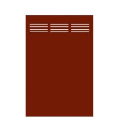 TraumGarten Sichtschutzelement SYSTEM BOARD Slot-Design Rot, 90x180 cm