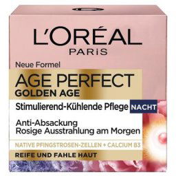 L´Oréal Paris Age Perfect Golden Age Nachtcreme mit Pfingstrosen-Extrakt Gesichtscreme 50 ml Damen
