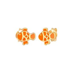 Elli Elli Ohrringe Kinder Fisch Emaille Bunt 925 Sterling Silber Damen