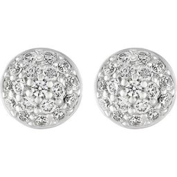 Jette Ohrstecker 925er Silber rhodiniert Ohrringe Damen