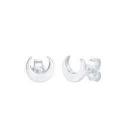 Elli Elli Ohrringe Halbmond Luna Trend Matt 925 Sterling Silber Damen