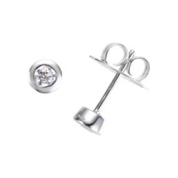 Giorgio Martello Milano Ohrstecker mit Zirkonia Ohrringe Silber Damen