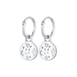 Elli Elli Ohrringe Creolen Sonne Mond 925 Silber Damen