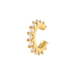 Elli Elli Ohrringe Single Earcuff Perlen 925 Silber Earcuffs Damen