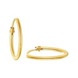 amor Creolen für Damen, Gold 375 Ohrringe