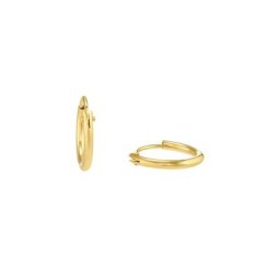 amor Creolen für Damen und Herren, Unisex, Gold 375 Ohrringe