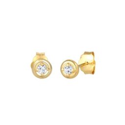 Elli PREMIUM Elli PREMIUM Ohrringe Stecker Topas Edelstein Elegant Zart 375 Gelbgold Damen