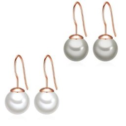 Rafaela Donata Ohrhänger Sterling Silber Muschelkernperle in Roségold Ohrringe Damen