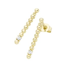 Luigi Merano Ohrstecker aus Kugeln mit Brillanten, Gold 585 Ohrringe Gold Damen