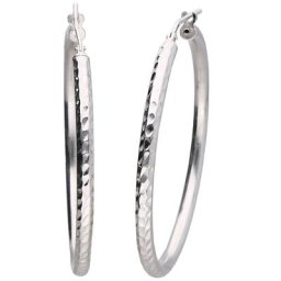 Smart Jewel Creolen diamantiert, Silber 925 Silber Damen