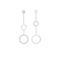 Elli PREMIUM Elli PREMIUM Ohrringe Kreis Sparkling Kristalle 925er Silber Damen