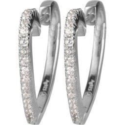 Jacques Lemans Creolen 925er Silber Ohrringe Damen