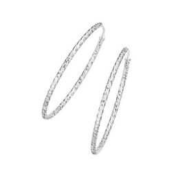 Smart Jewel Creolen diamantiert, Silber 925 Silber Damen