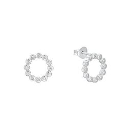 s.Oliver Ohrstecker für Damen, 925 Sterling Silber, Zirkonia synth. Ohrringe