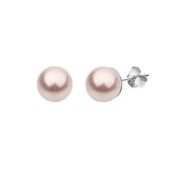 Nenalina Nenalina Ohrringe Basic Synthetische Perle 925 Silber Damen