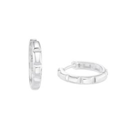s.Oliver Creolen für Damen, 925 Sterling Silber Ohrringe