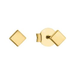 amor Ohrstecker für Damen und Herren, Unisex, Gold 375 Ohrringe