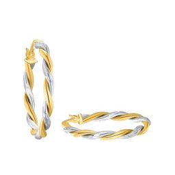amor Creolen für Damen, Gold 375 Ohrringe