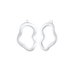 Elli Elli Ohrringe Hänger Organic Look Matt Basic Blogger 925 Silber Damen