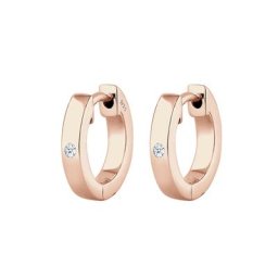 Elli DIAMONDS Elli DIAMONDS Ohrringe Creole Diamant (0.03 ct) Geschenkidee Silber Creolen Damen