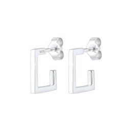 Elli Elli Ohrringe Creole Geo Viereck 925 Sterling Silber Creolen Damen