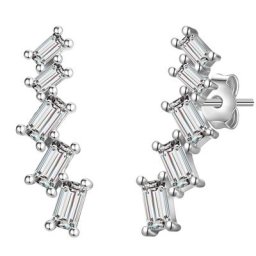 Glanzstücke München Ohrstecker Sterling Silber Zirkonia in Gelbgold Ohrringe Damen