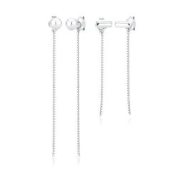 Elli Elli Ohrringe 2er Set Ohrhänger Ear Chains Venezianer 925 Silber Damen