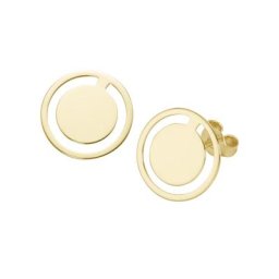 Luigi Merano Ohrstecker mit Cut-Out-Muster, Gold 375 Ohrringe Gold Damen