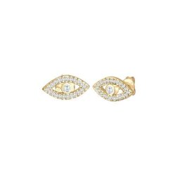 Elli Elli Ohrringe Stecker Evil Eye Zirkonia Kristalle 925 Silber Damen