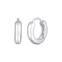 Elli Elli Ohrringe Creolen Scharnier Basic Rund 925 Silber Damen