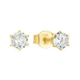 amor Ohrstecker für Damen, Gold 585, Zirkonia synth. Ohrringe
