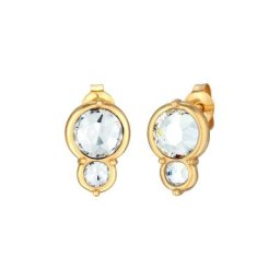 Elli Elli Ohrringe Kristall Elegant Rund 925 Silber Damen