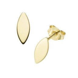Luigi Merano Ohrstecker navetteförmig, Gold 375 Ohrringe Gold Damen