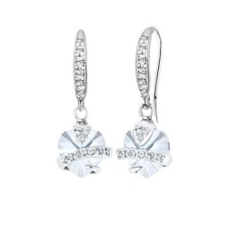 Elli Elli Ohrringe Hänger Herz Symbol Kristalle 925 Silber Damen
