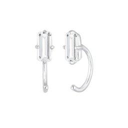 Elli PREMIUM Elli PREMIUM Ohrringe Offene Creolen Topas Edelstein Zart 925 Silber Damen