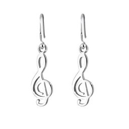 Elli Elli Ohrringe Notenschlüssel Musik Filigran 925 Silber Damen