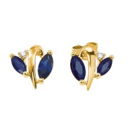 amor Ohrstecker für Damen, Gold 375, Zirkonia synth. Ohrringe